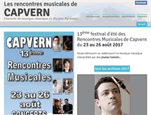 Tablet Screenshot of lesrencontresmusicales.com
